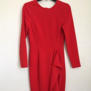 Red elegant dress!